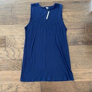 NWT! ASOS Navy Ribbed Tank Dress